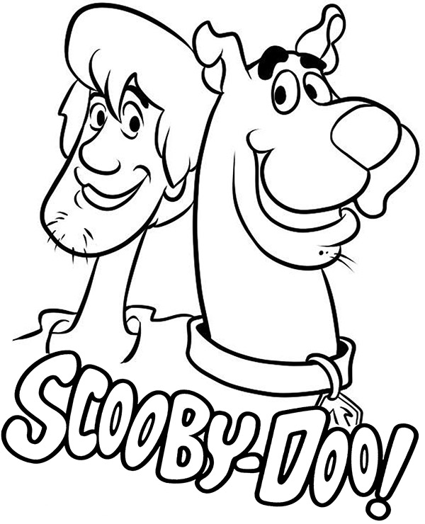 Online coloring book: Shaggy and Scooby coloring page